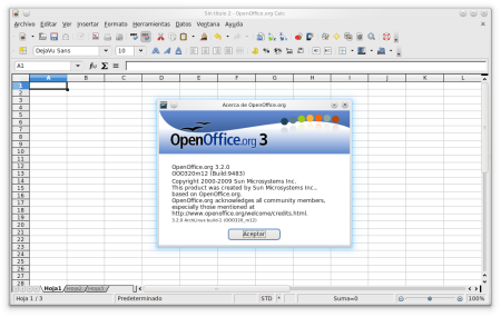 openoffice 3. OpenOffice 3.2 en KDE SC 4.4